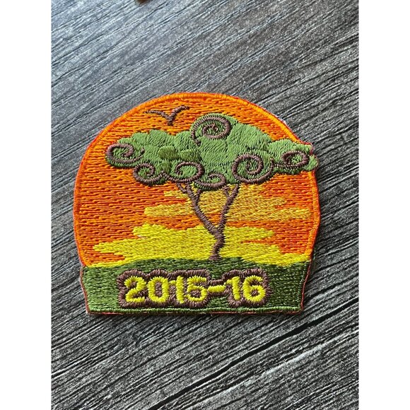 2015-2016 QSP patches Girl Scout GSUSA fall product program set safari giraffe - Picture 5 of 6